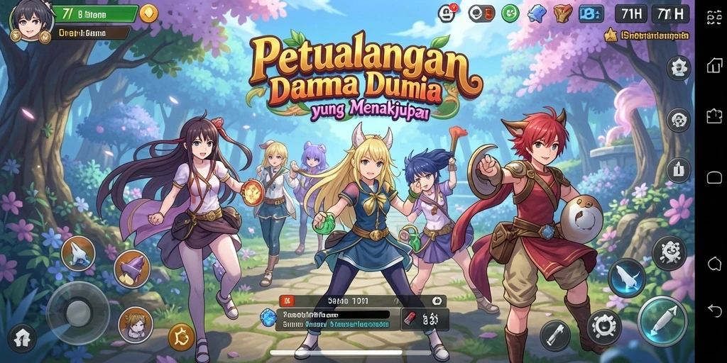 Gameplay seru di 71H dengan karakter anime favorit.