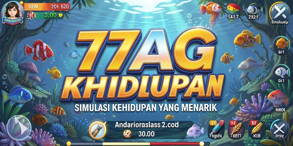 Screenshot gameplay 77AG menampilkan interaksi karakter yang dinamis.
