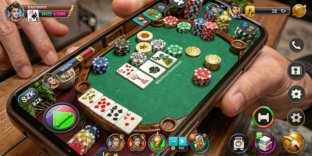 Gameplay QiuQiu yang seru dan menantang di 8ZK.