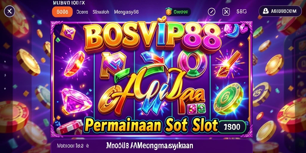 Screenshot utama gameplay Slot BOSVIP88 yang menarik dan seru.