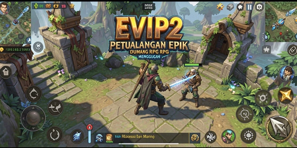 Tangkapan layar gameplay <strong>EVIP2</strong> menampilkan aksi RPG yang mendebarkan.