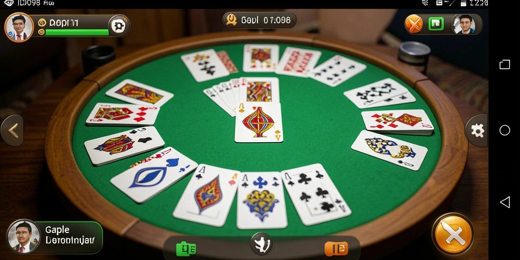 Tampilan menarik dari gameplay Gaple di ID098.