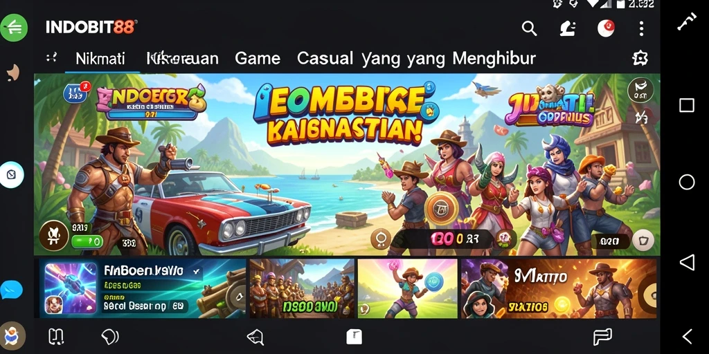 Screenshot gameplay INDOBIT88 menampilkan keseruan bermain game Casual.