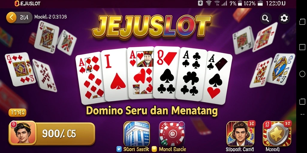Tampilan gameplay menarik di JEJUSLOT dengan berbagai variasi Domino.