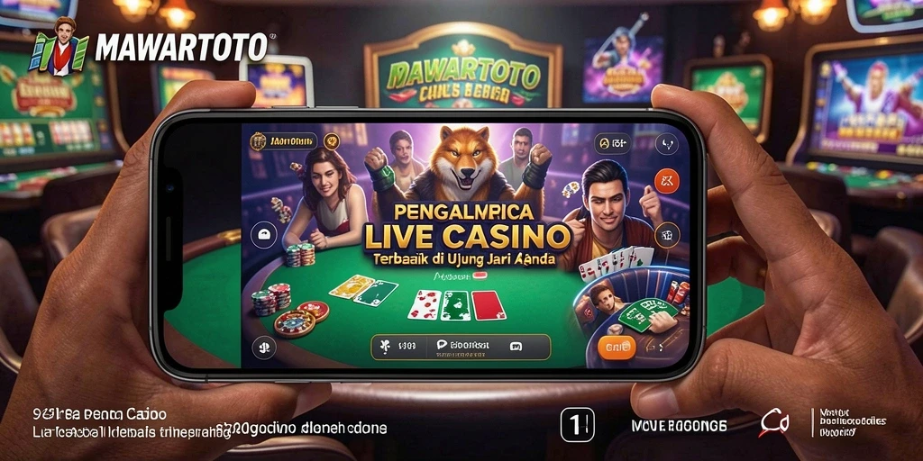 Tampilan gameplay Live Casino yang mendebarkan di MAWARTOTO.