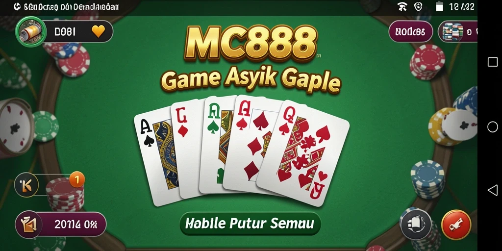 Tampilan gameplay MC888 yang seru dan penuh strategi Gaple.