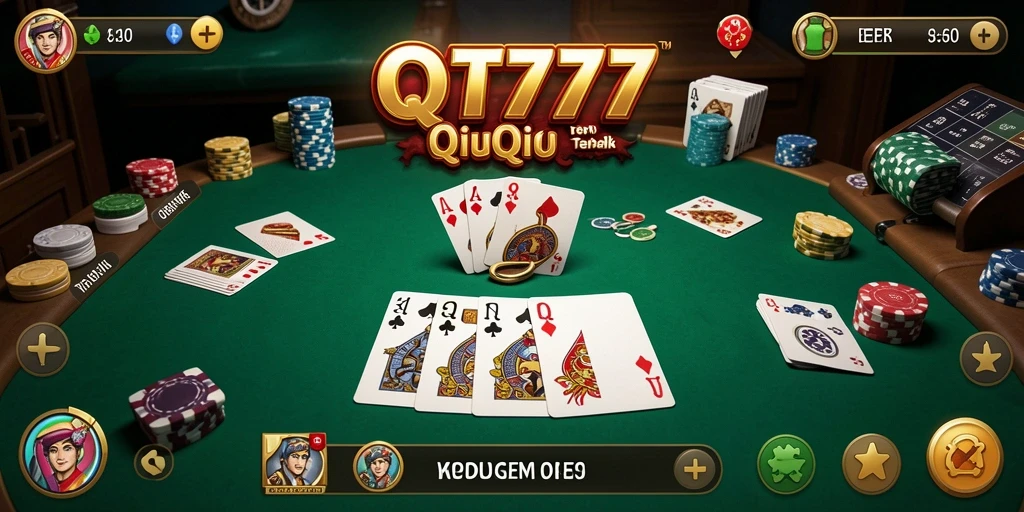 Tampilan gameplay QiuQiu yang seru dan menantang