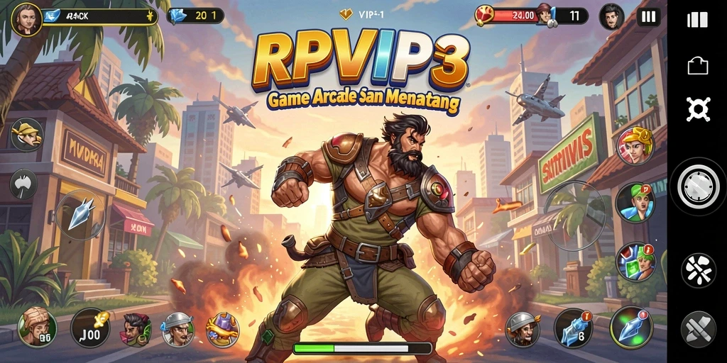 Tampilan gameplay RPVIP3 yang penuh aksi dan keseruan.