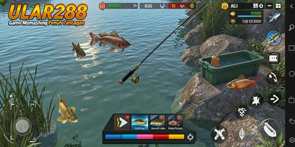 Gameplay seru memancing di ULAR288 dengan banyak ikan dan lokasi menarik.