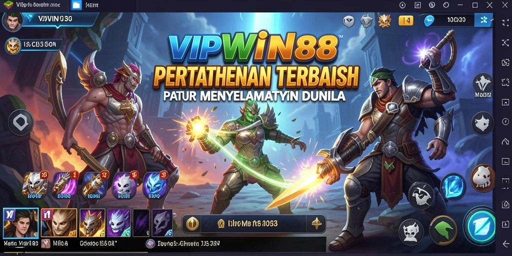 Screenshot gameplay menampilkan pertahanan menakjubkan dalam VIPWIN88.